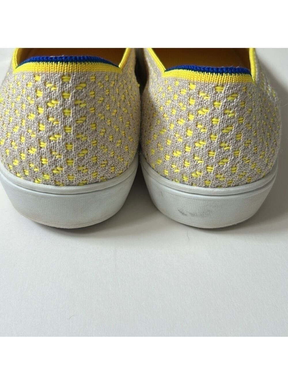 Rothy’s Women’s Lemon Yellow Honeycomb Slip On Sneakers - Picture 5 of 12